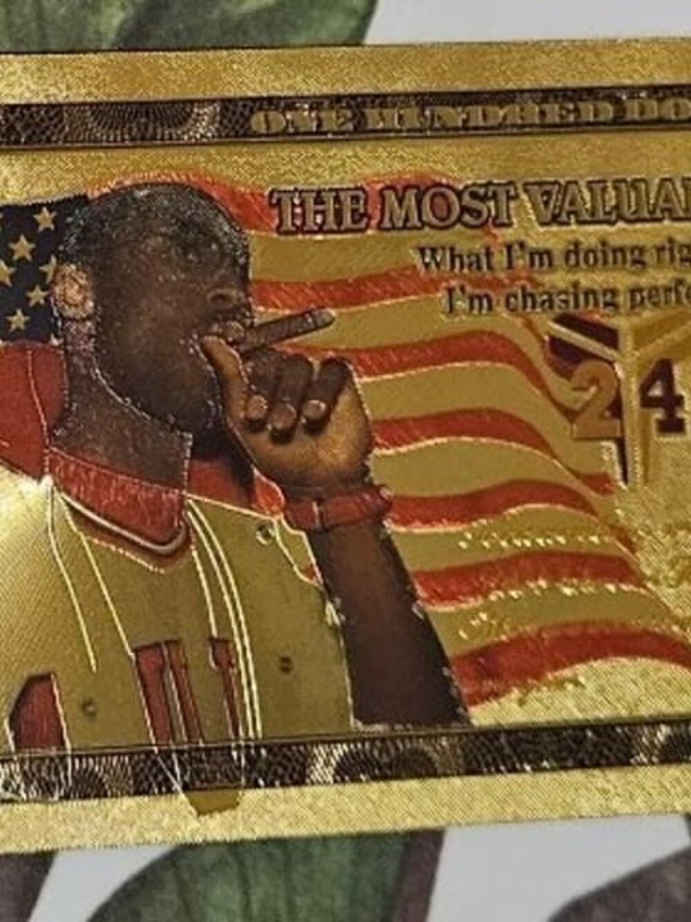 Kobe Bryant Collectible 24K Gold-Plated Banknote Commemorative Item